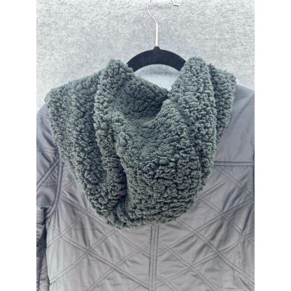 Prana Women's sz XS Esla Coat Black Fleece Quilted Comfort Parka Cozy Outdoors - Picture 7 of 12